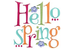 Hello Spring Embroidery Design Review for Business Merch