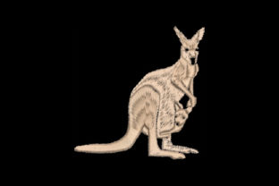 Kangaroo: A Bold One-Color Design for Small Business Merch