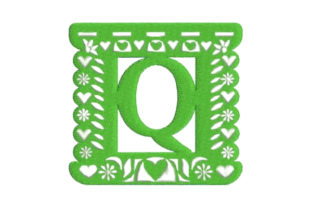 Papel Picado Alphabet Q: A Bold Monogram for Craft Fairs