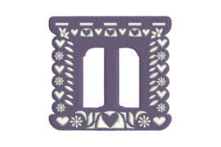 Papel Picado Alphabet T: A Festive Monogram for Gifts