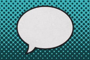 Review: Comic Book Speech Bubble Applique for Etsy