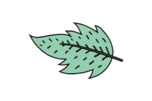 Teal Leaf: A Versatile Embroidery Design for Etsy Sellers