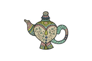 Vintage Tea Pot Embroidery Design Review for Craft Fairs
